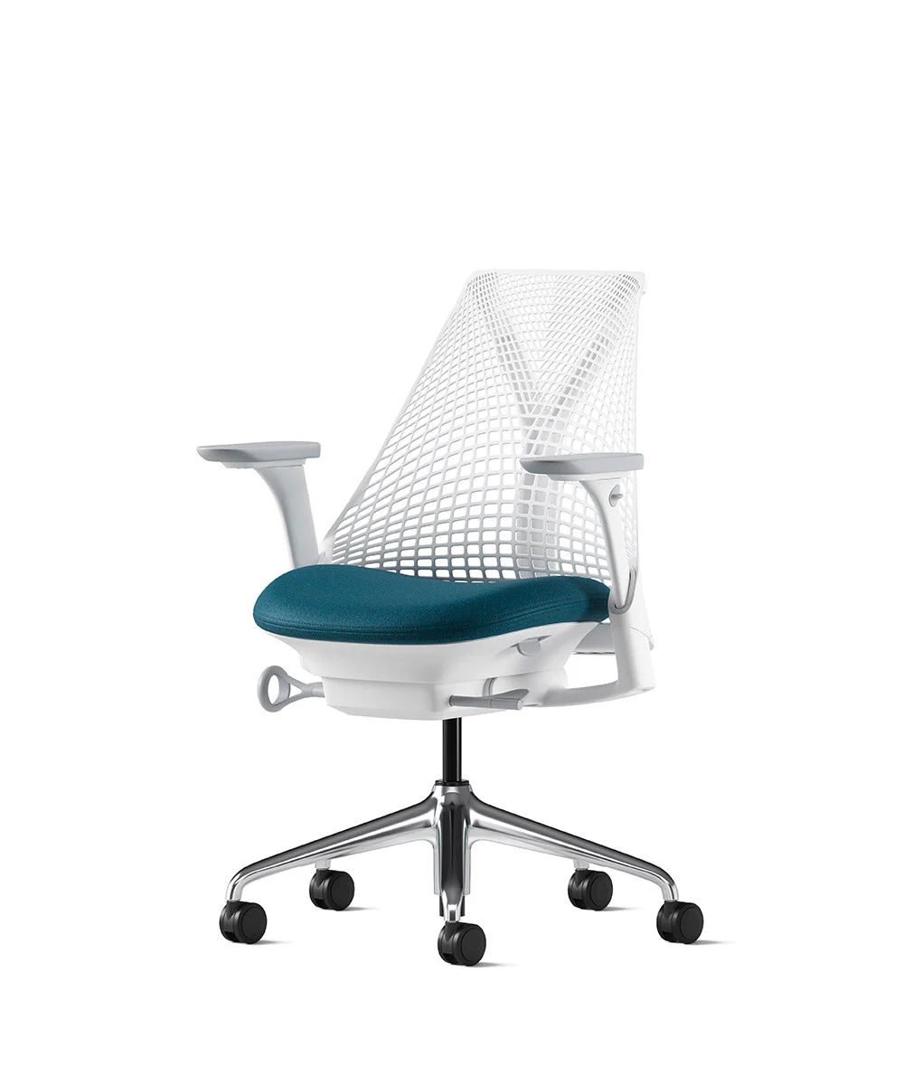 Silla de oficina Sayl* blanco pulido - Image 3