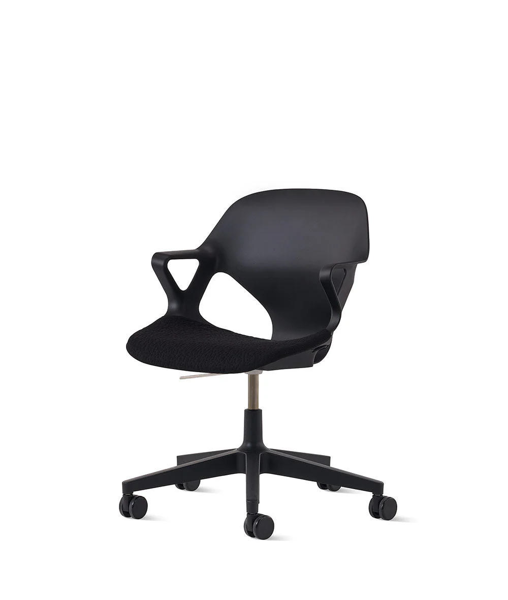 Silla de apoyabrazos fijos Zeph* negro - Image 2
