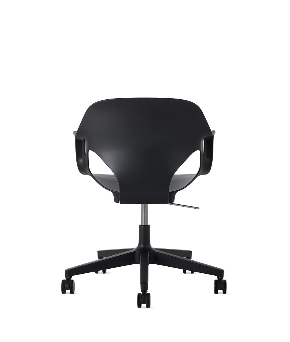 Silla de apoyabrazos fijos Zeph negro/negro - Image 3
