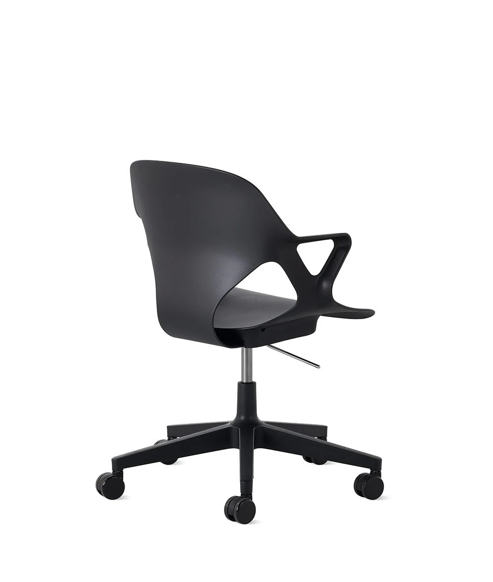 Silla de apoyabrazos fijos Zeph negro/negro - Image 4